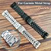 22mm 26mm Stainless Steel Quick Release Metal Watch Band For Garmin Fenix 7X 7 6 Pro 6X 5 5X 3 Descent Mk2i Strap Bracelet