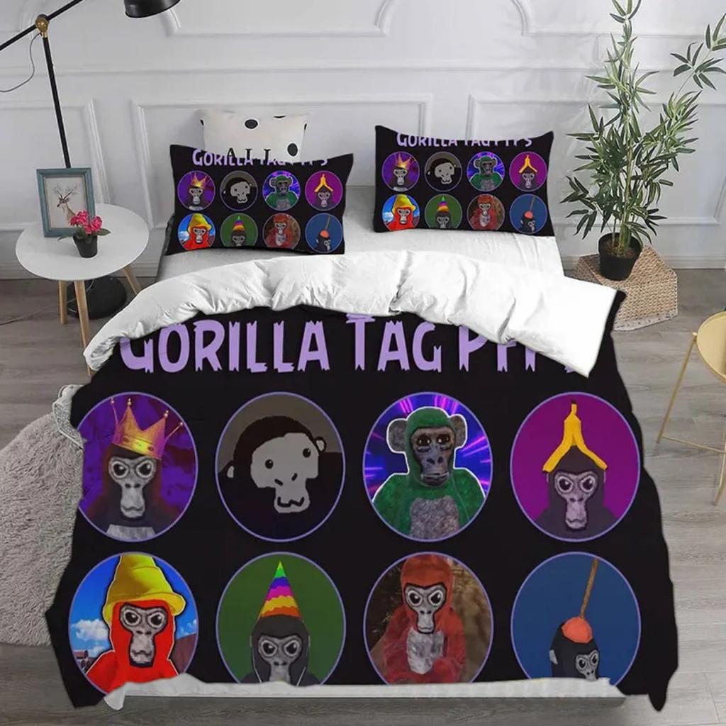 Gorilla Tag Bedding Sets Gorilla Tag VR Gamer Duvet Cover,Comforter Quilt Bed Cover Sets Bedroom Decoration Home Supplies
