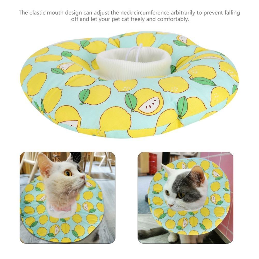 Soft Soft Elizabethan Cone Adjustable Strap Cat Neck Guard Cat Anti Lick Cone Home Pet Care