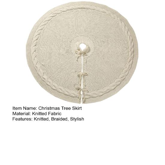 Вязаная юбка в виде рождественской елки, плетеная веревка, вязаное рождественское украшение для праздничной фермерской домашней вечеринки