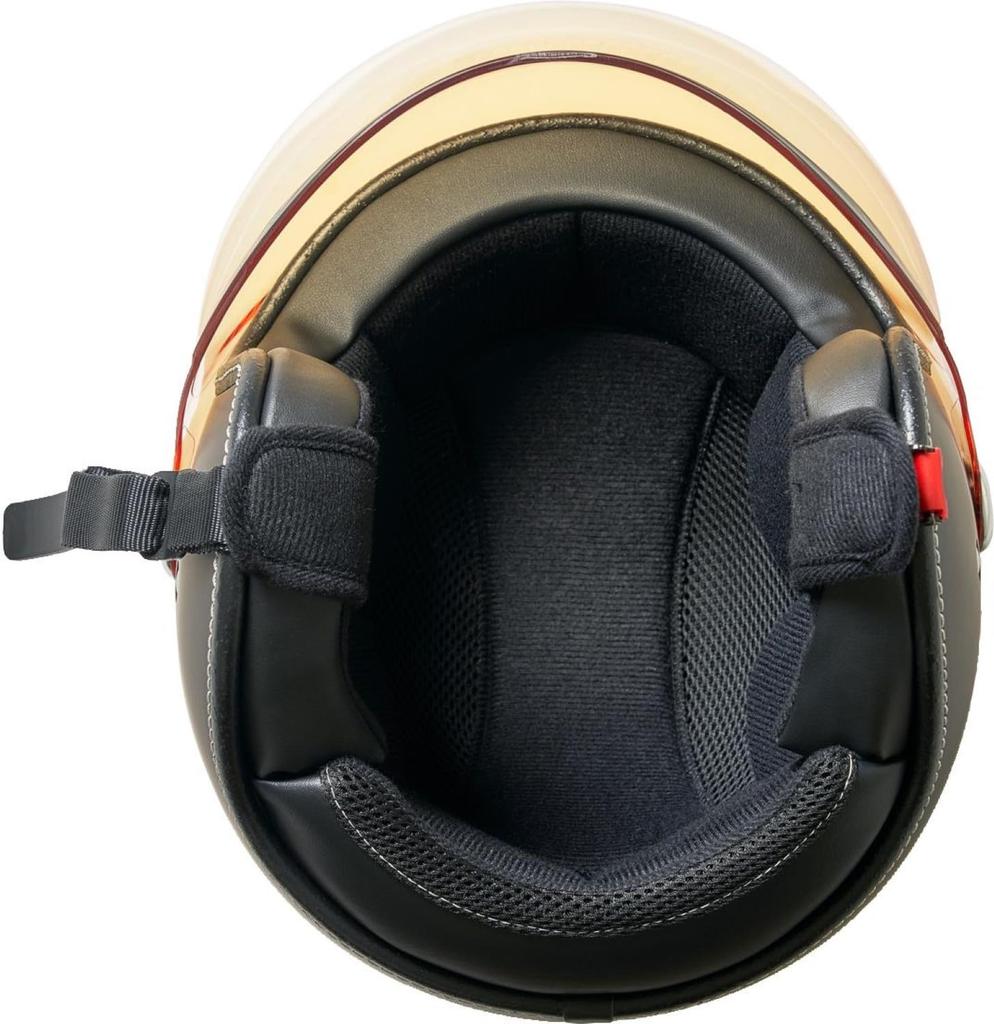 Мотоциклетный шлем MARUSHIN Jet MCJ6 BUBBLE RIDER MEN Размер L Матовый черный Код 05301002 (59~60см) Число