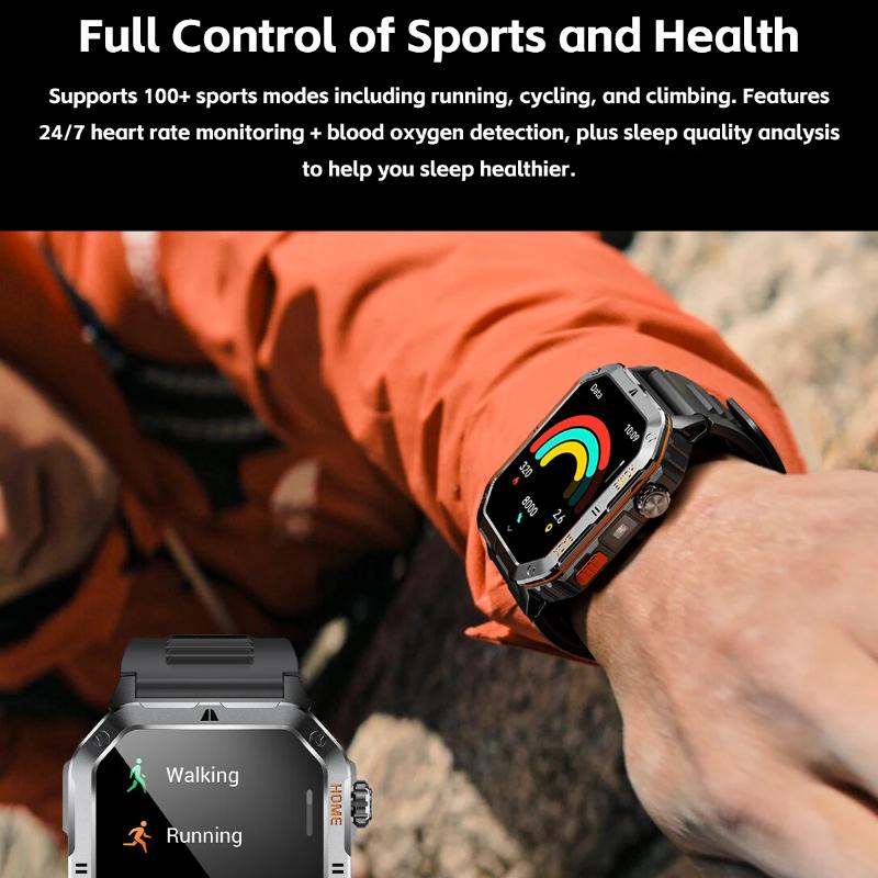 2025 New 1000mAh Battery, High-Definition AMOLED Screen, IP68 Waterproof And Bluetooth Call Are Suitable For Android Smartwatches