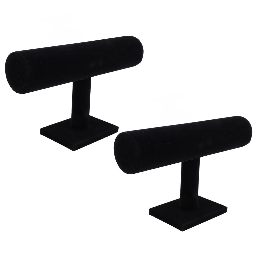 2pcs T Bar Bracelet Organizer Display Stand Organization Display T Shaped Bracelet Holder for