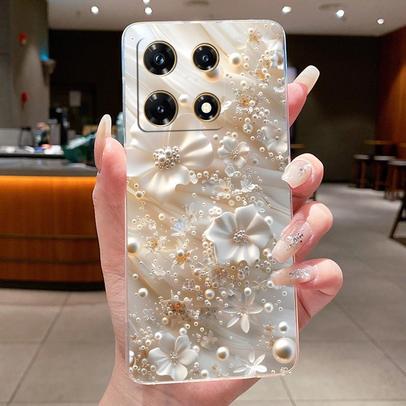 Чехлы для Infinix Note 30 Pro Чехол-бампер с цветочным рисунком для Note 30 VIP Для Infinix Note 30 5G X6711 Note30 4G Мягкий силиконовый ТПУ чехол