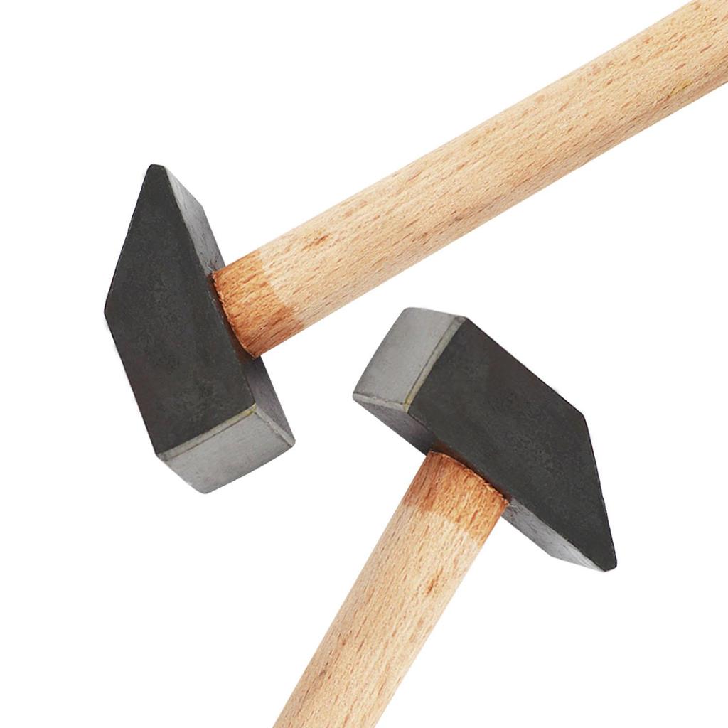 Инженерный молоток-механик с деревянной ручкой, квадратные молотки из нержавеющей стали, многоцелевые для ювелирных изделий, инструменты «сделай сам»