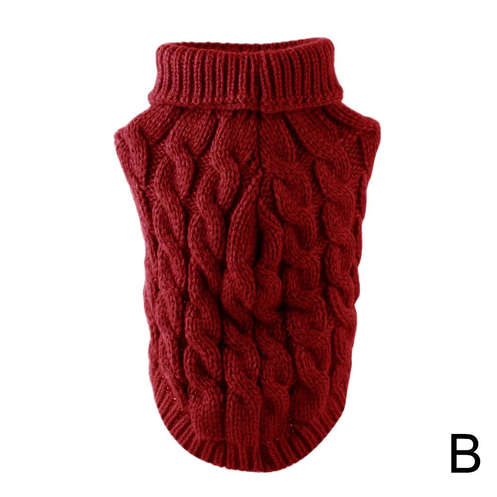 Ткань для домашних животных, мягкая трикотажная для маленьких и средних собак, зимняя одежда, теплая одежда для собак, рождественская одежда C I7F5