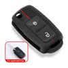 Для VW Golf Polo SKODA SEAT силиконовый чехол для ключей с 2 ​​кнопками и дистанционным брелоком в виде чехла