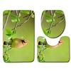 3D Bird Bathroom Toilet Three-Piece Floor Mat Doormat Bathroom Carpet