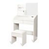 Tocador Maquillaje con Espejo y Taburete 80x135cm Nyana Home | MDF Blanco