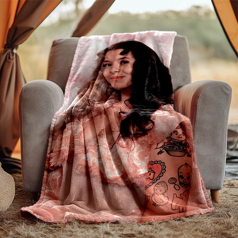 Melanie Martinez Flannel Blanket Soft Warm All-Season Throw, Design for Camping, Car Travel, Hiking Sofa, Bed, Office Perfect Gift for Parties
