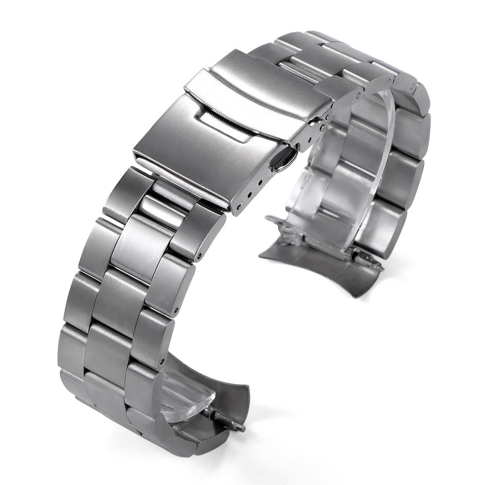 Роскошный браслет из нержавеющей стали 20 мм 22 мм ремешки для Seiko SKX007 SKX009 ремешок для дайвинга для мужского делового браслета