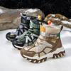 Winter New Winter Warm and Plush Cotton Shoes for Middle-aged Children's Outdoor Snow Boots