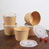 Fangcaodi 360ML Disposable Thickened Paper Bowls for Takeout
