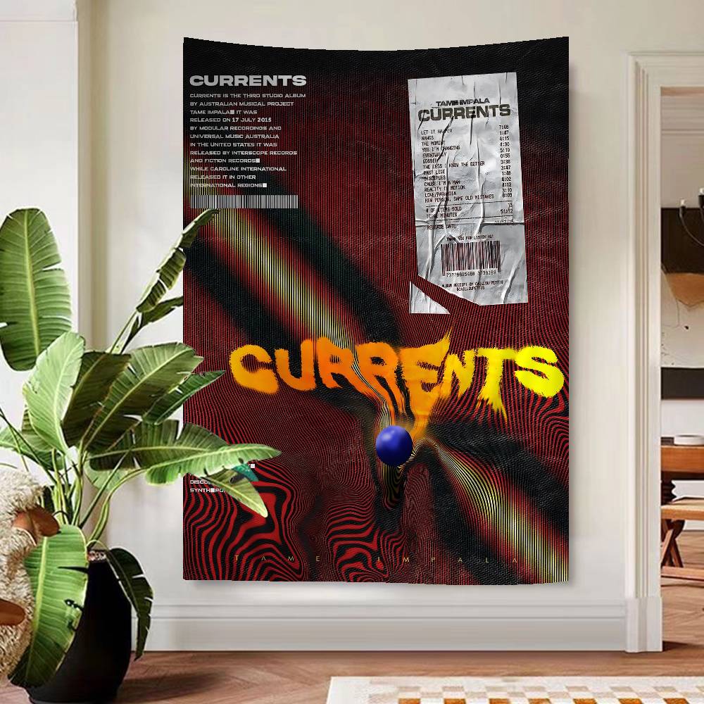 Popular Band TTame IImpala Hanging Bohemian Tapestry Bohemian Wall Tapestries Mandala Kawaii Room Decor