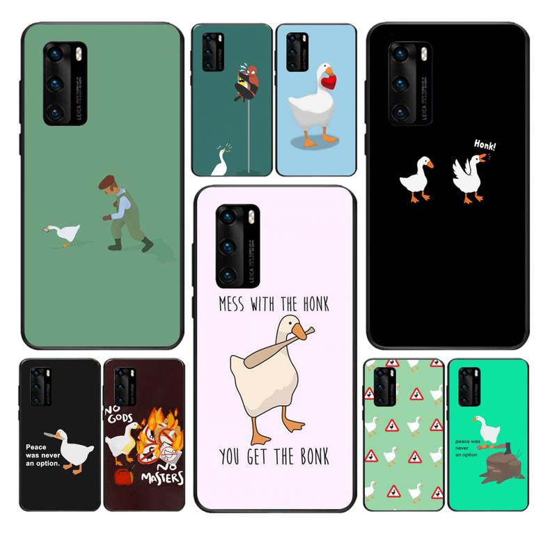 Untitled Goose Game Phone Case For Huawei Y6 Y7 Y9 Prime 2019 Y9s Mate 10 20 40 Pro Lite Nova 5t Silicone Cover