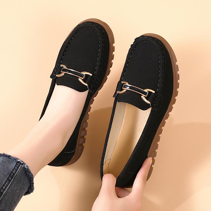 Women Shoes Slip On Loafers For Ballet Flats Women Moccasins Casual Sneakers Genuine Leather Flat Shoes For Women Casual Shoes