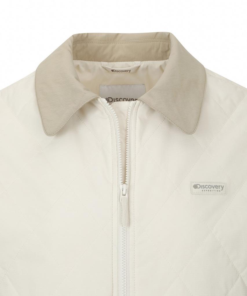 Discovery Expedition Women'S Collared Quilted Mid-Padded Jacket (D/Ivory)