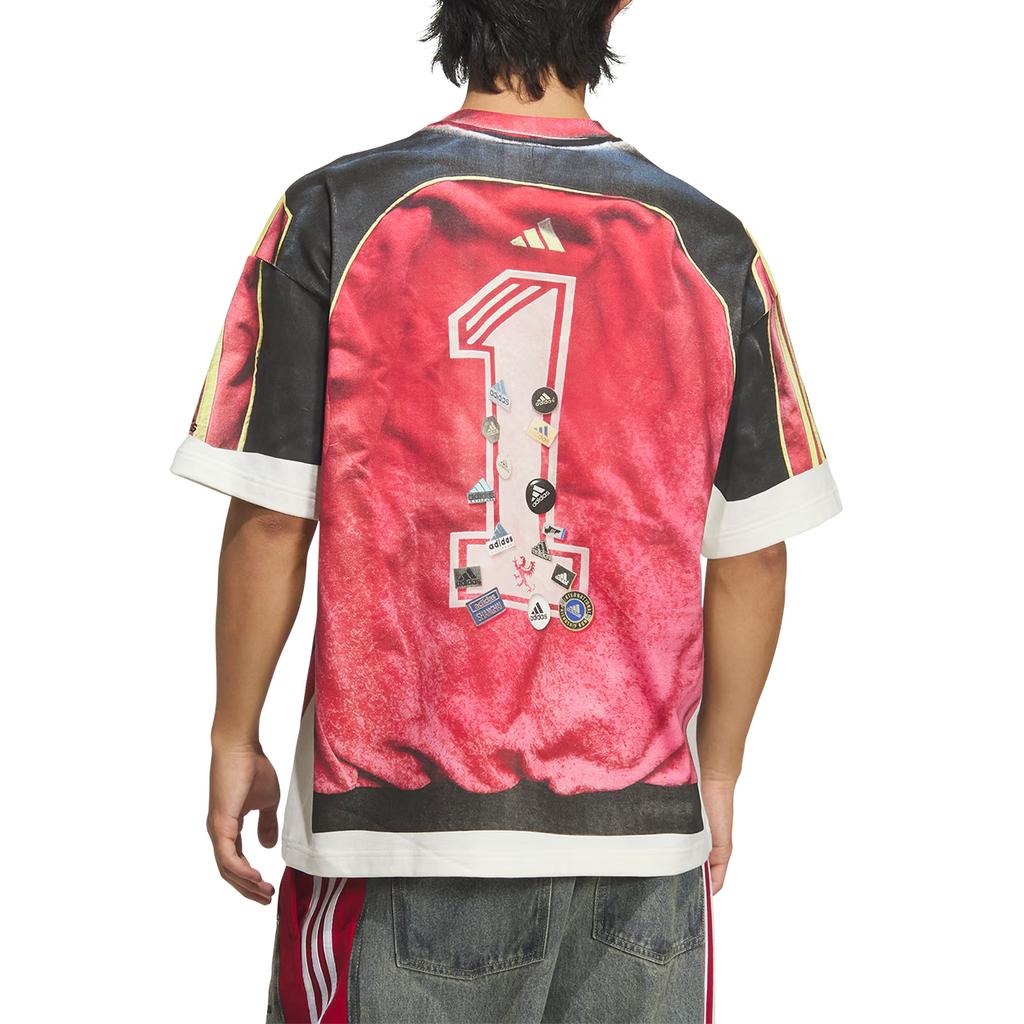 Adidas Оригинальная FW25 SNBN GFX Футболка с графикой из 1 буквы, свободного кроя, с круглым вырезом и коротким рукавом, унисекс, IA4365