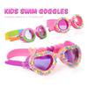 Kids' Waterproof Cartoon Swim Goggles, Anti-Fog Diving Mask for Boys & Girls, Customizable Logo