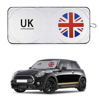 GZSH Солнцезащитный козырек на лобовое стекло Union Jack для MINI Cooper (Красный стиль)