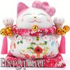 EnergyPower Maneki Neko Премиум Белый Фарфор Sho Chiku Plum Большой Размер С Подушкой Копилка Фарфор Luck Luck Manekineko Ручная Роспись Ручной Работы