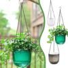 Garden Decoration Self-watering Flower Pot with Chain Hanging Flower Pots Houseplant Flowerpot