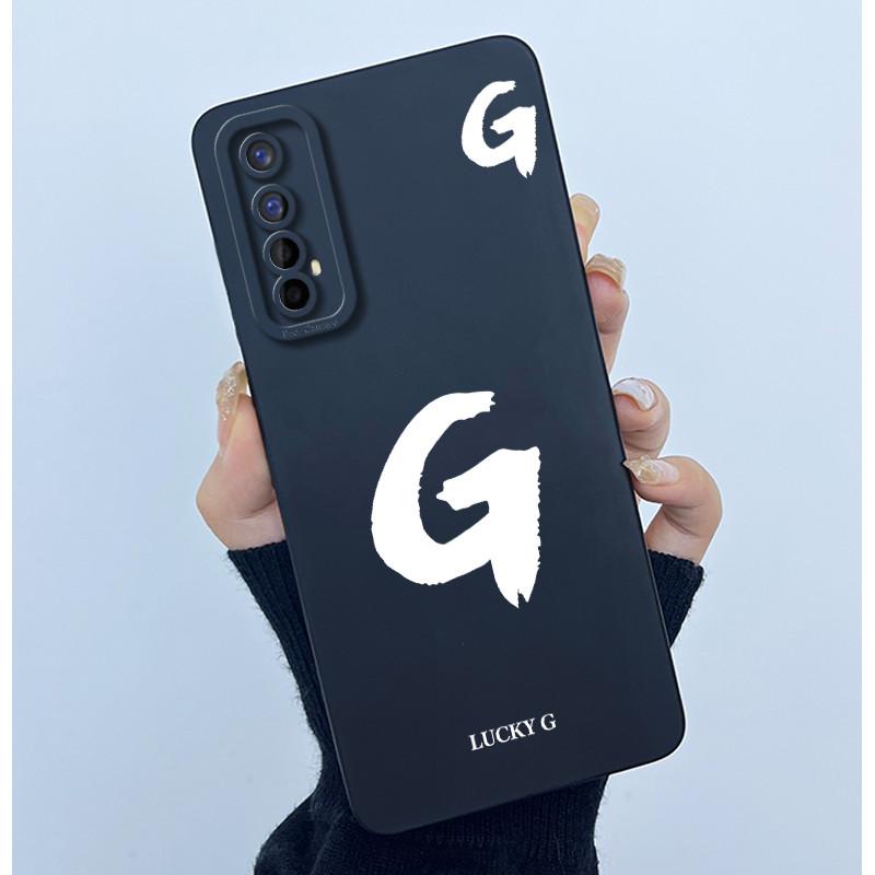 Для Realme 7 RMX2155 7 Pro RMX2170 Чехол Счастливой Начальной Буквой Мягкий Силиконовый Матовый Чехол для Телефона для Realme7 RMX2151 корпус