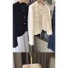 Autumn Winter Elegant Simple All-match Button Coat Women Long Sleeve Casual All-match Cardigan Jacket Top