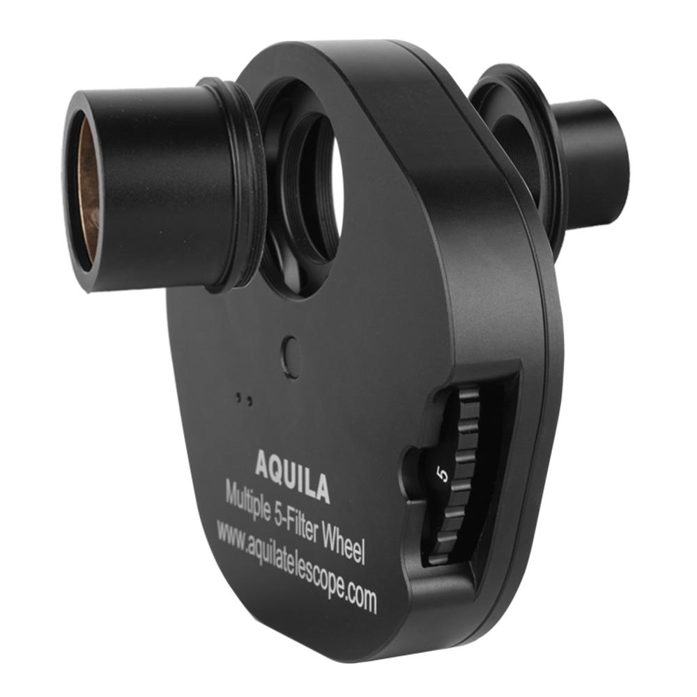1.25 Inches Multiple 5-Position Filter Wheel for Telescopes Eyepieces