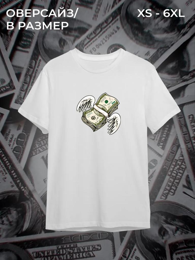 Oversized T-shirt with dollar print