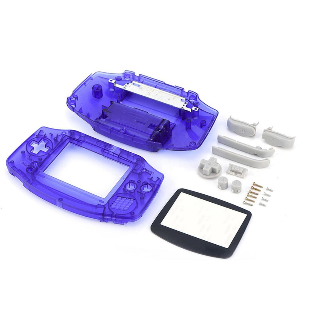 Housing Fit for GBA Game Console Portable Console Plastic Protective Case with Screen Protecting Sticker