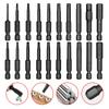 10 Pc Hex Head Allen Wrench Power Drill Bit Set 1/4in Screwdriver S2 Steel Screw Driver Extension Adapter Security Magnetic Tips