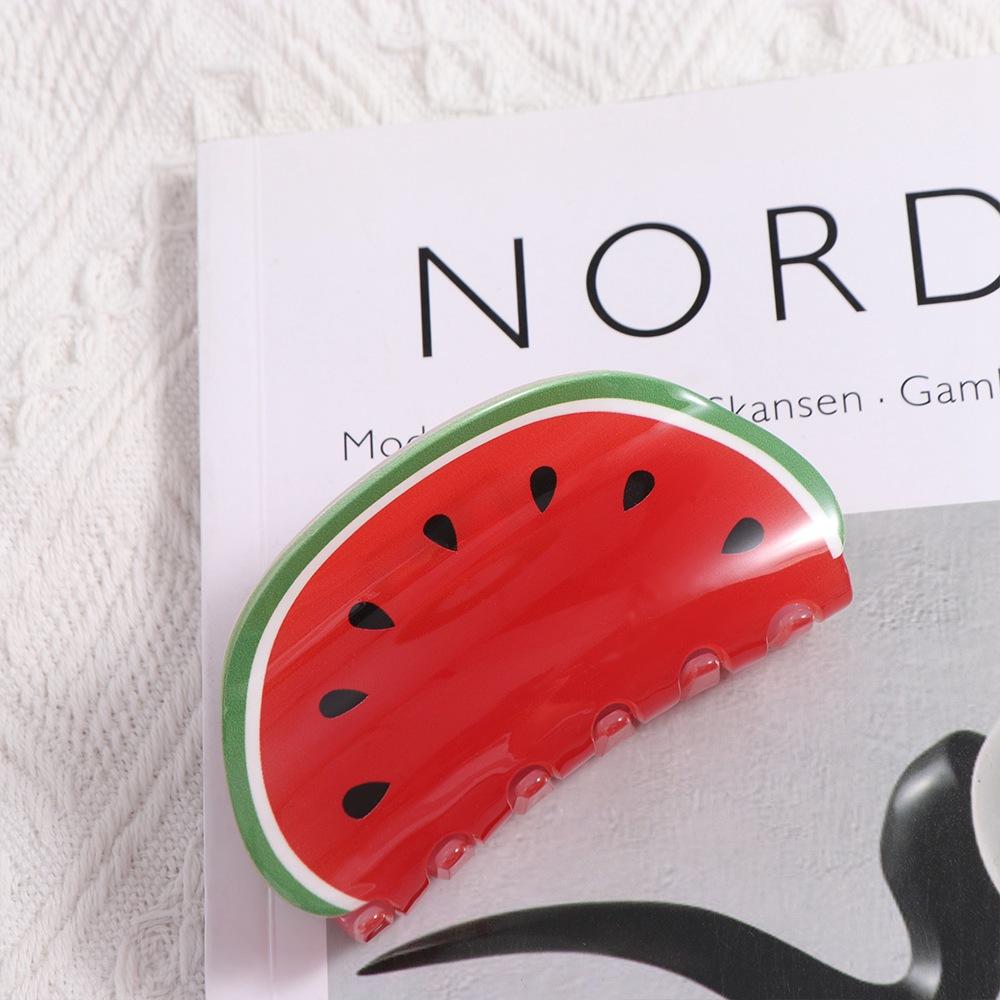 Hairpins Orange Hairgrips Kiwifruit Women Shark Clip Korean Hair Clips Watermelon Fruits Hair Claw
