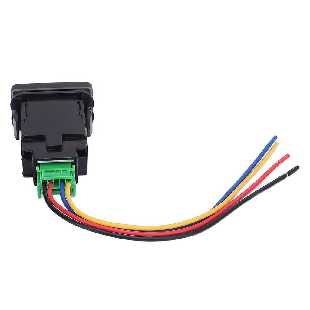 4-контактный кнопочный переключатель 12 В со светодиодной подсветкой для противотуманной фары, ДХО, светодиодной панели