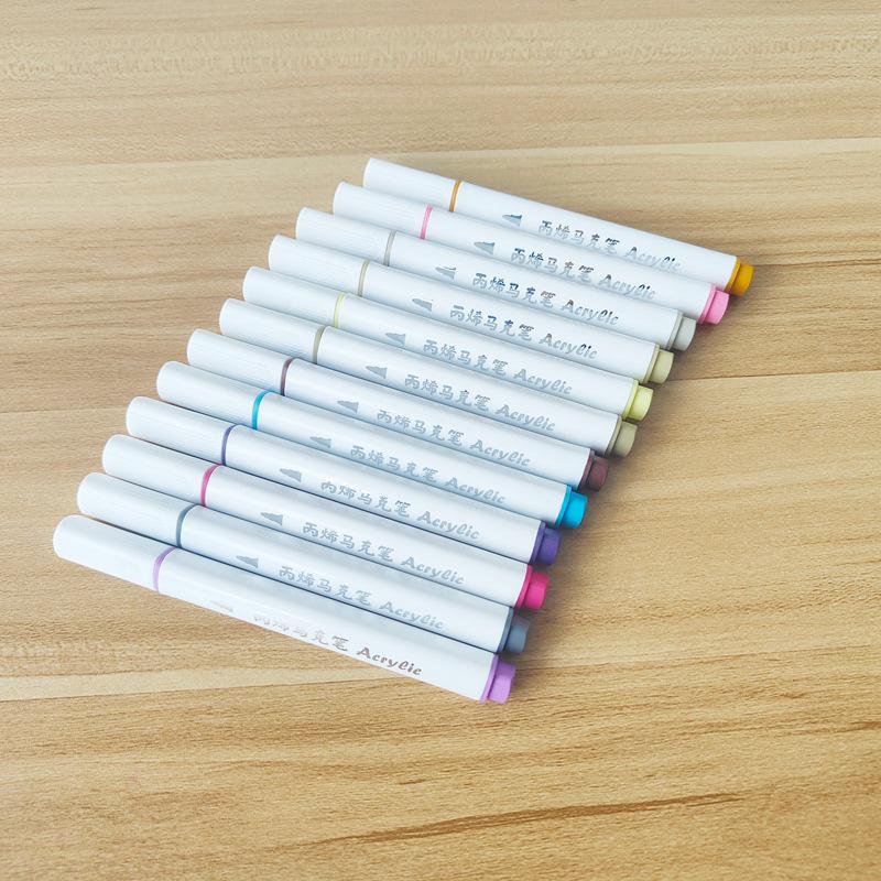 60-Color Acrylic Marker Set with Posture-Correcting Tripod Grip for Kids' Art, Journaling, and Coloring