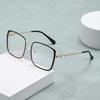 6218 Square Anti-Blue Lenses, High-End Glasses, Specially For Spring-Leg Large-Frame Flat Glasses