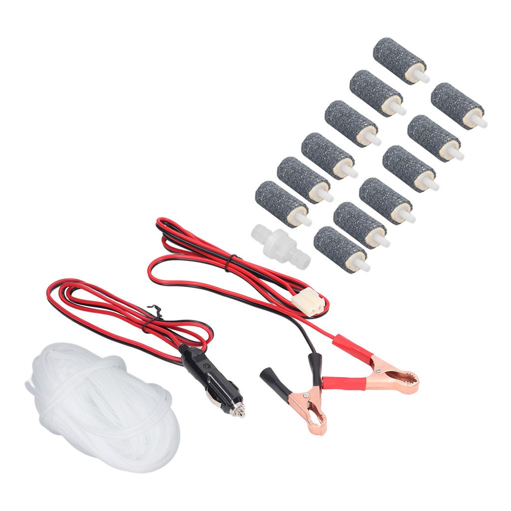 Air Pump Accessory Air Hose Check Valve Bubble Stone Battery Clamp Cable Set Kit MPQ 906