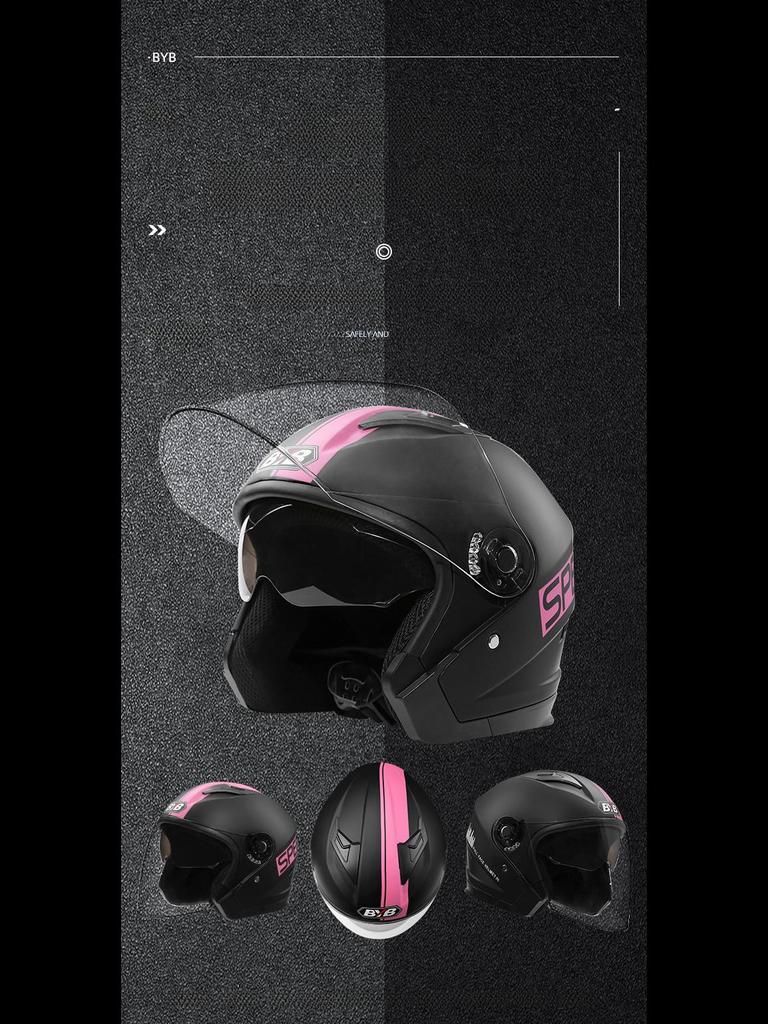 3C Certified All-Season Universal Motorcycle Helmet with Anti-Fog Double Lens and Neck Protection