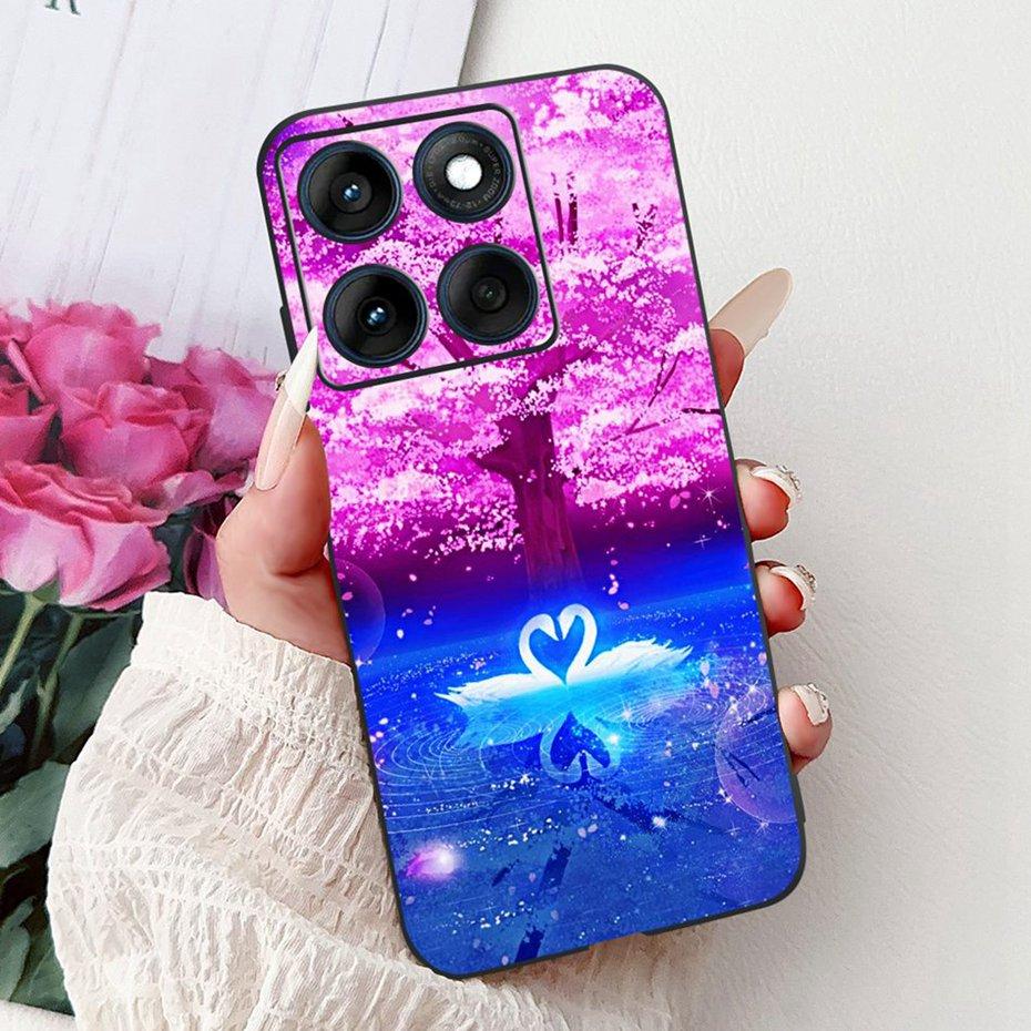 Милый Чехол для Телефона с Рисунком Для Motorola Edge 60S 60 Fusion Мягкий Силиконовый TPU Задняя Крышка Для Motorola Edge60 Edge60S Чехлы Бамперы