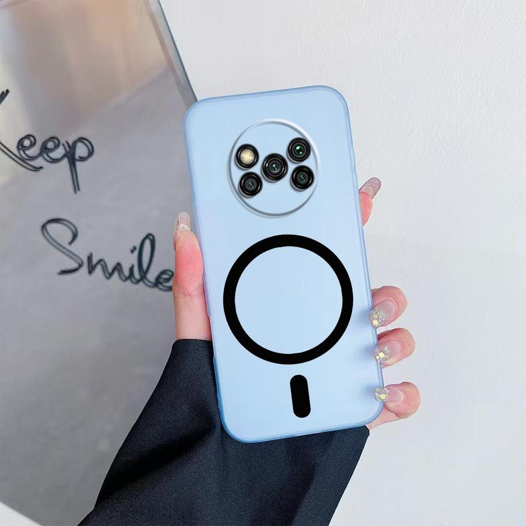 Чехол для Xiaomi POCO X3 Pro, NFC Премиальный Магнитный Матовый Защитный Чехол для Телефона