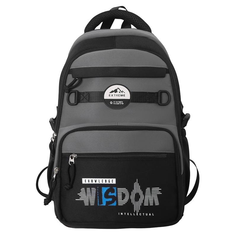 Рюкзак для школьников средней школы с цветными блоками и большой вместимостью для девочек и мальчиков