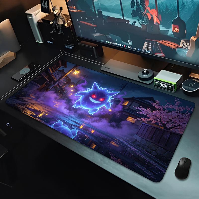 Anime Mouse Pad Pokemon Gengar Esports Players Gamer Natural Rubber Keyboard Pad xcm Office Computer Mousepad For Best Gift