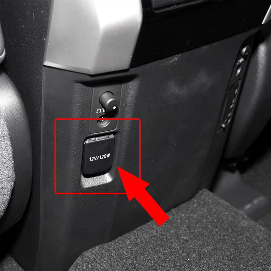 1Pc Front Center/Rear Armrest Box Charger Cover Power Socket Lighter Cover Protection Cap Lid For Toyota Prado LC150 2010-
