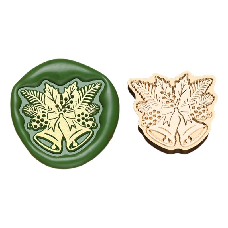 Vintage Stamp Head for Seal Letter Envelope Wedding Invitations Christmas Card Decoration, Christmas Embossed Seal Stamp