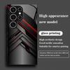 Fashionable business style glass phone case suitable for Samsung Galaxy S26 S25 S24 S23 S22 S21 S20 FE Ultra Plus 5G anti drop