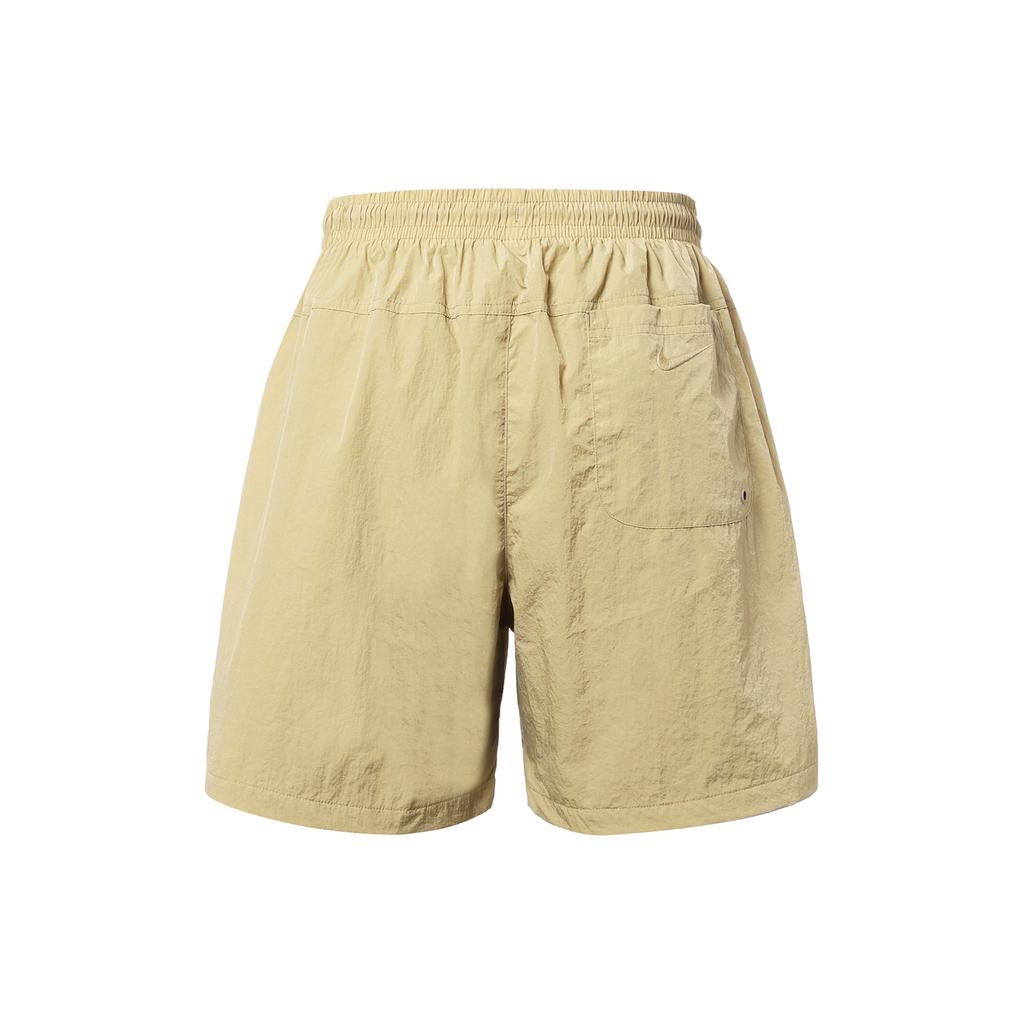 Nike Nai-Ke Zen And Tea Collection Solid Breathable Drawstring Shorts Men Bottoms Apricot DV6194-297