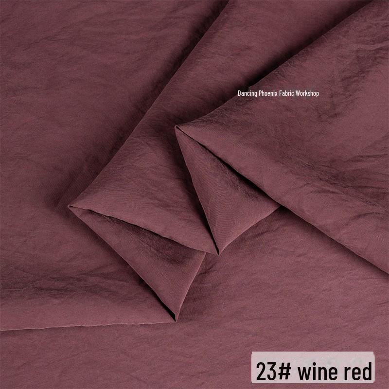 Ретро-песочная матовая медно-аммиачная шелковая ткань - неэластичный материал для верха/юбки Hazy Frost