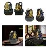 Ganesha Statue Tabletop Water Fountain Buddha Sculpture Elephant Hindu God Figurine Handmade Water Feature for Home Decor Crafts