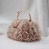 New Fashion Brand Handbags Women Flower Cute Bag Solid Luxury Champagne Bags Floral Bride Totes Cute Trendy Casual Day Clutch