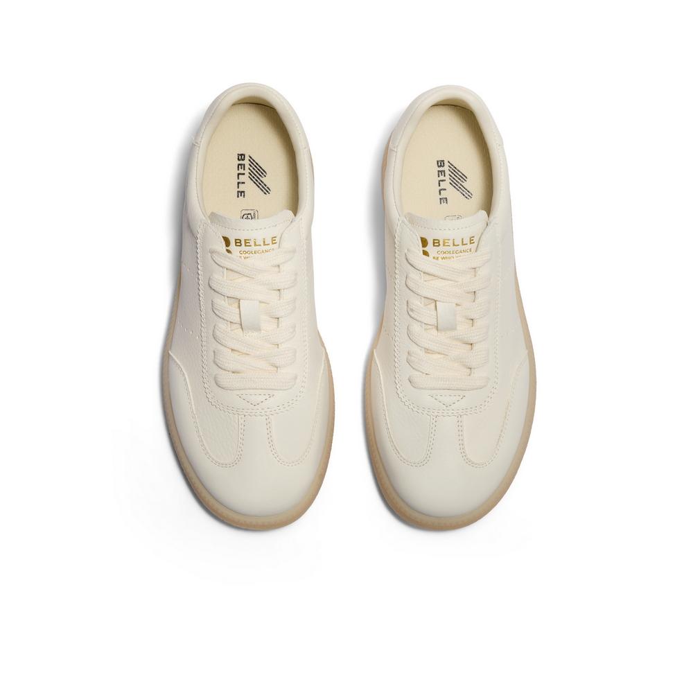 Belle Fashion Women's White Casual Board Shoes - 2024 Autumn Collection